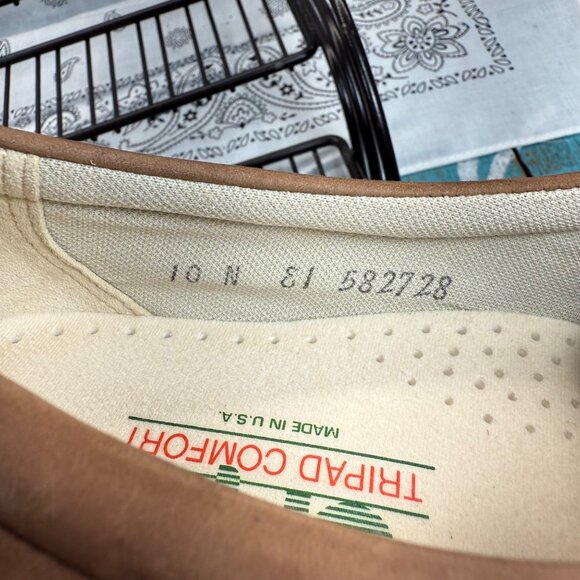 SAS TriPad Comfort Brown Leather Lace Up Shoes Women's Size 10N Made in USA - Picture 9 of 9